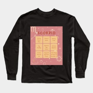 Scorpio Traits Long Sleeve T-Shirt